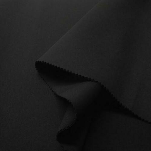 Scuba Fabric - Black - Neoprene Polyester Spandex 58/60 Wide Fabric S